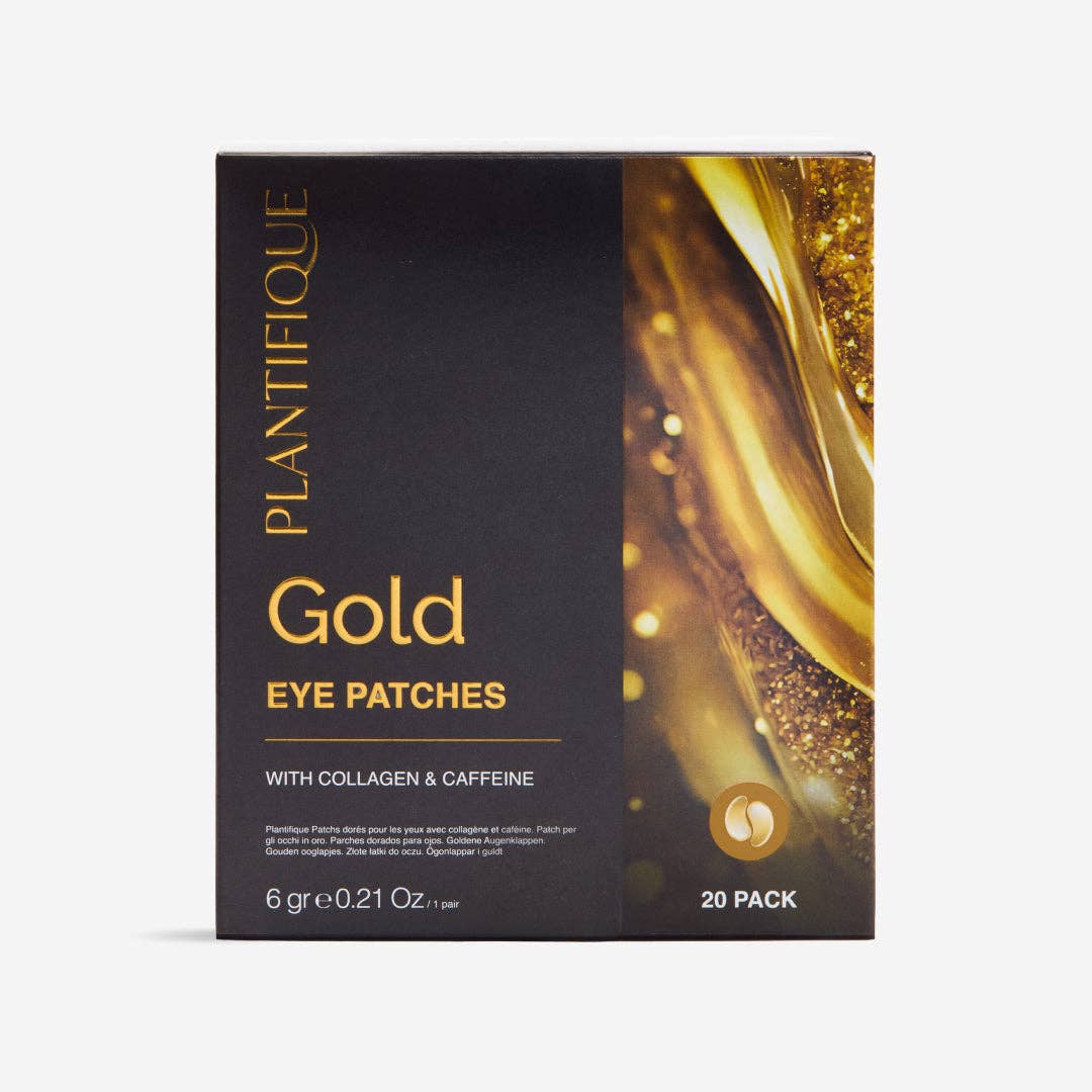 Plantifique Golden Under Eye Gel Patches 20 Pack