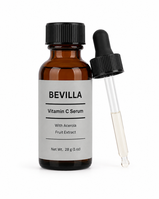Bevilla Vitamin C Serum for Face – Brightening & Hydrating Facial Serum 1 fl oz